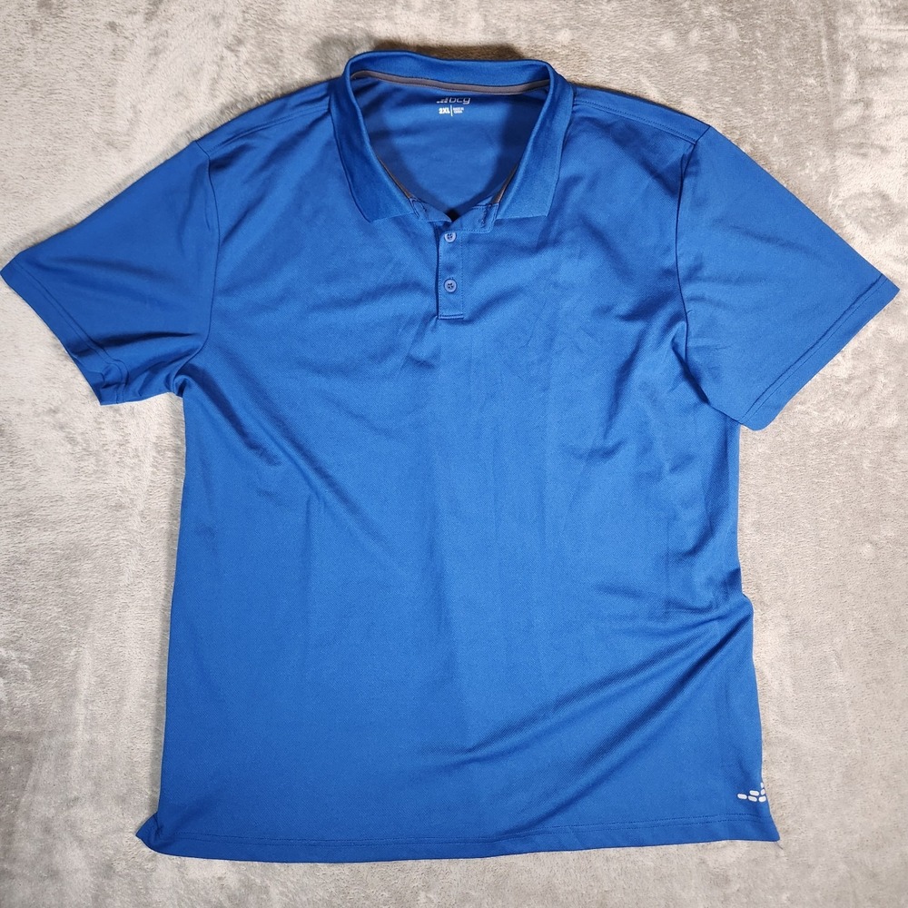 BCG Polo Shirt Men's 2XL Blue Performance‎ Short sleeve Collared
